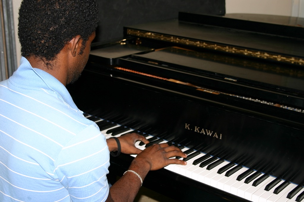Jean on piano